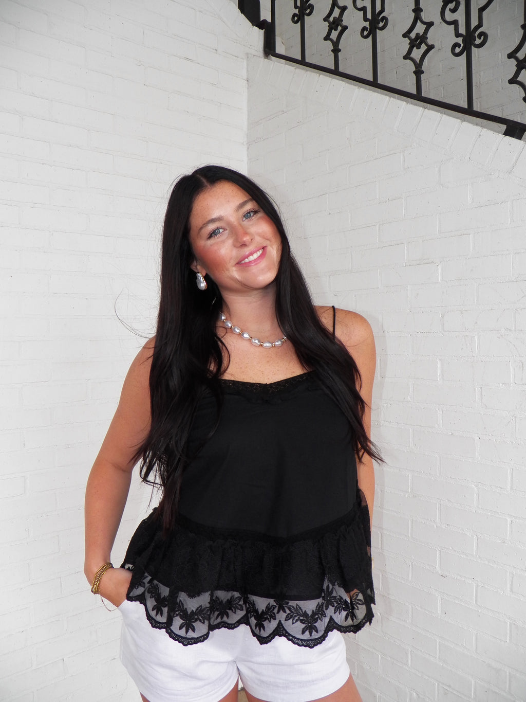 Midnight Lace Tank