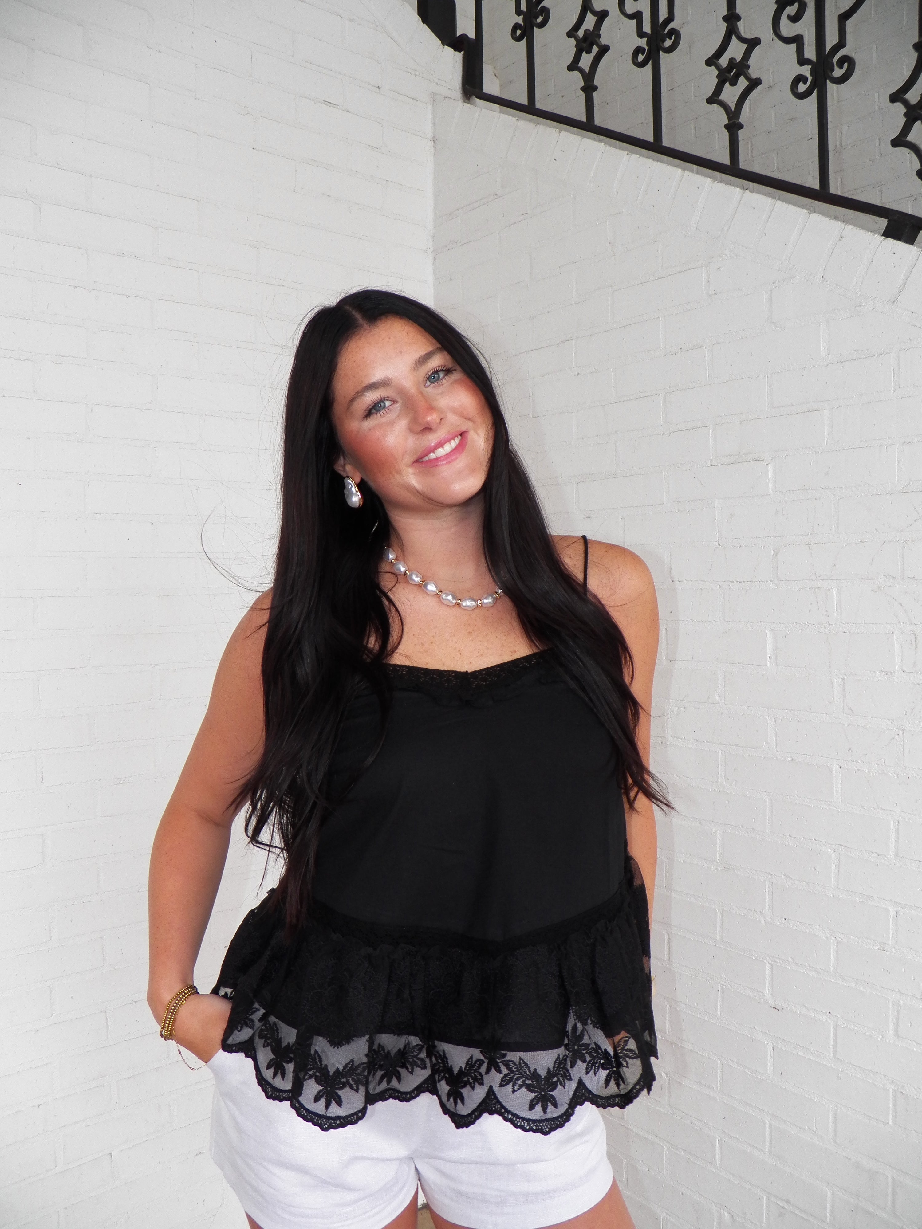 Midnight Lace Tank
