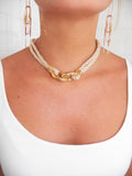 Tan Harbor Link Necklace