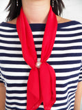 Red Scarf Necklace