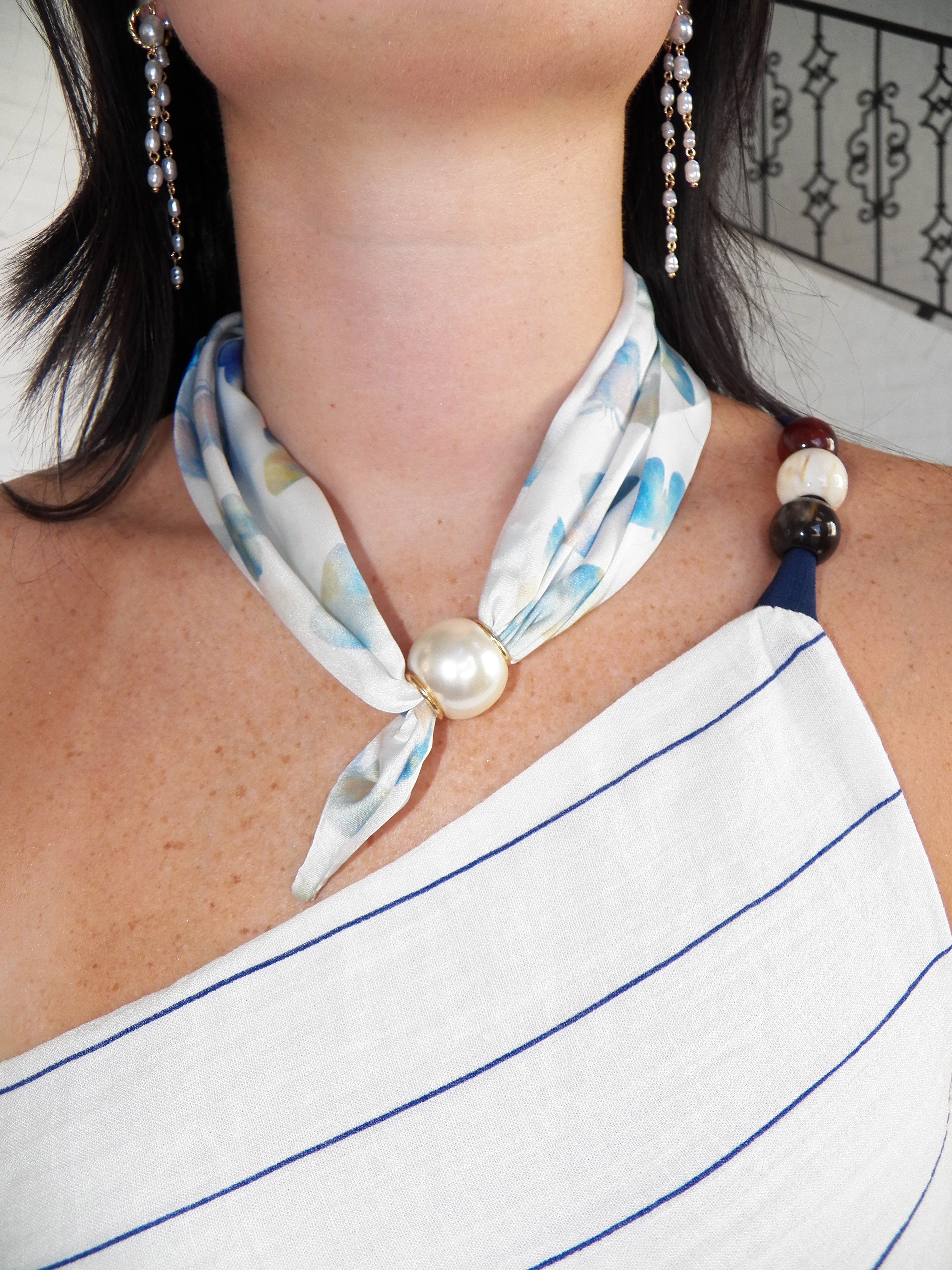 Butterfly Scarf Necklace