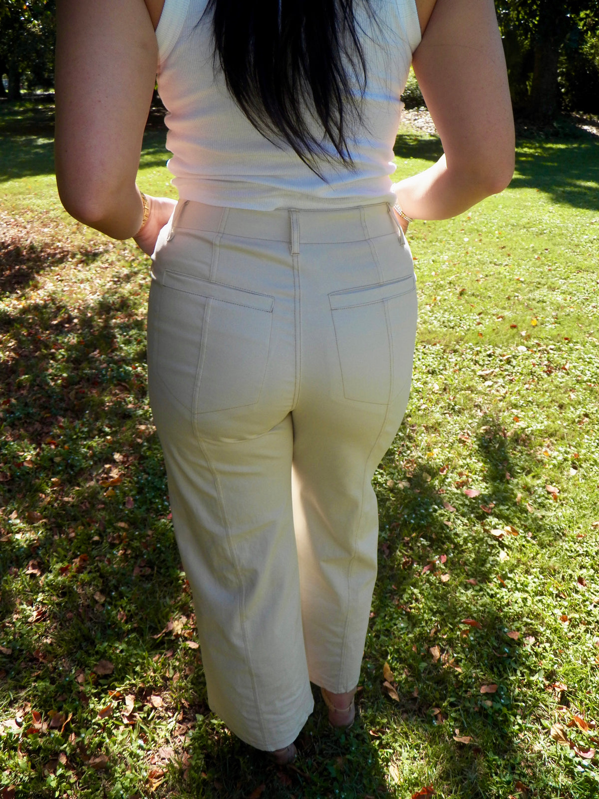 Cream Grove Pants