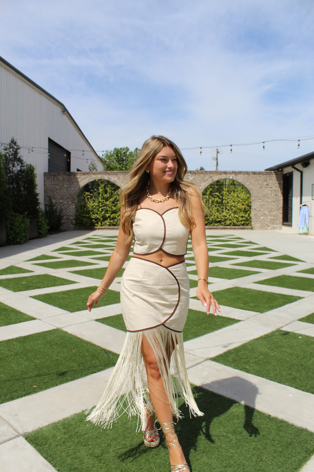 Coastal Fringe Skirt