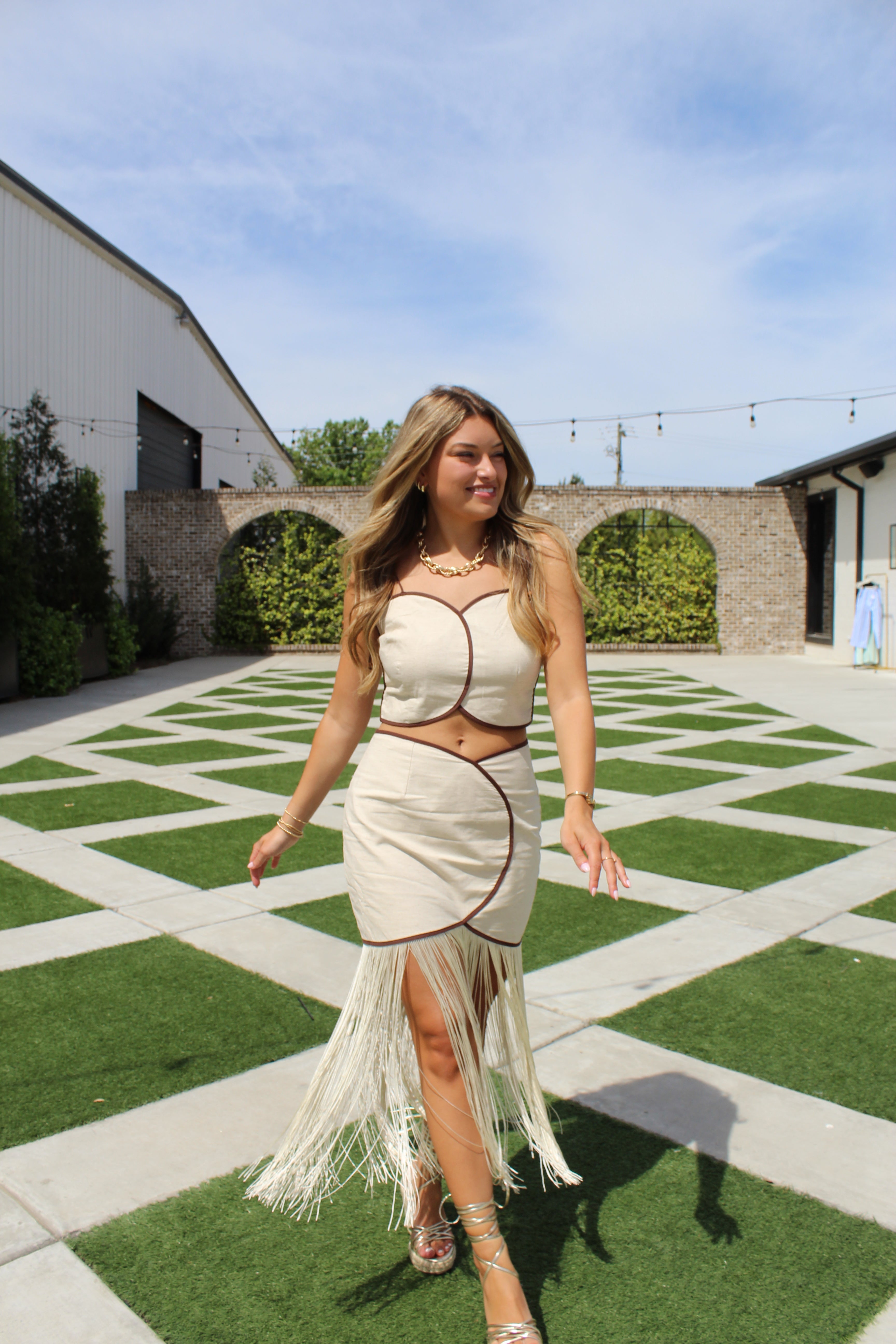 Coastal Fringe Skirt