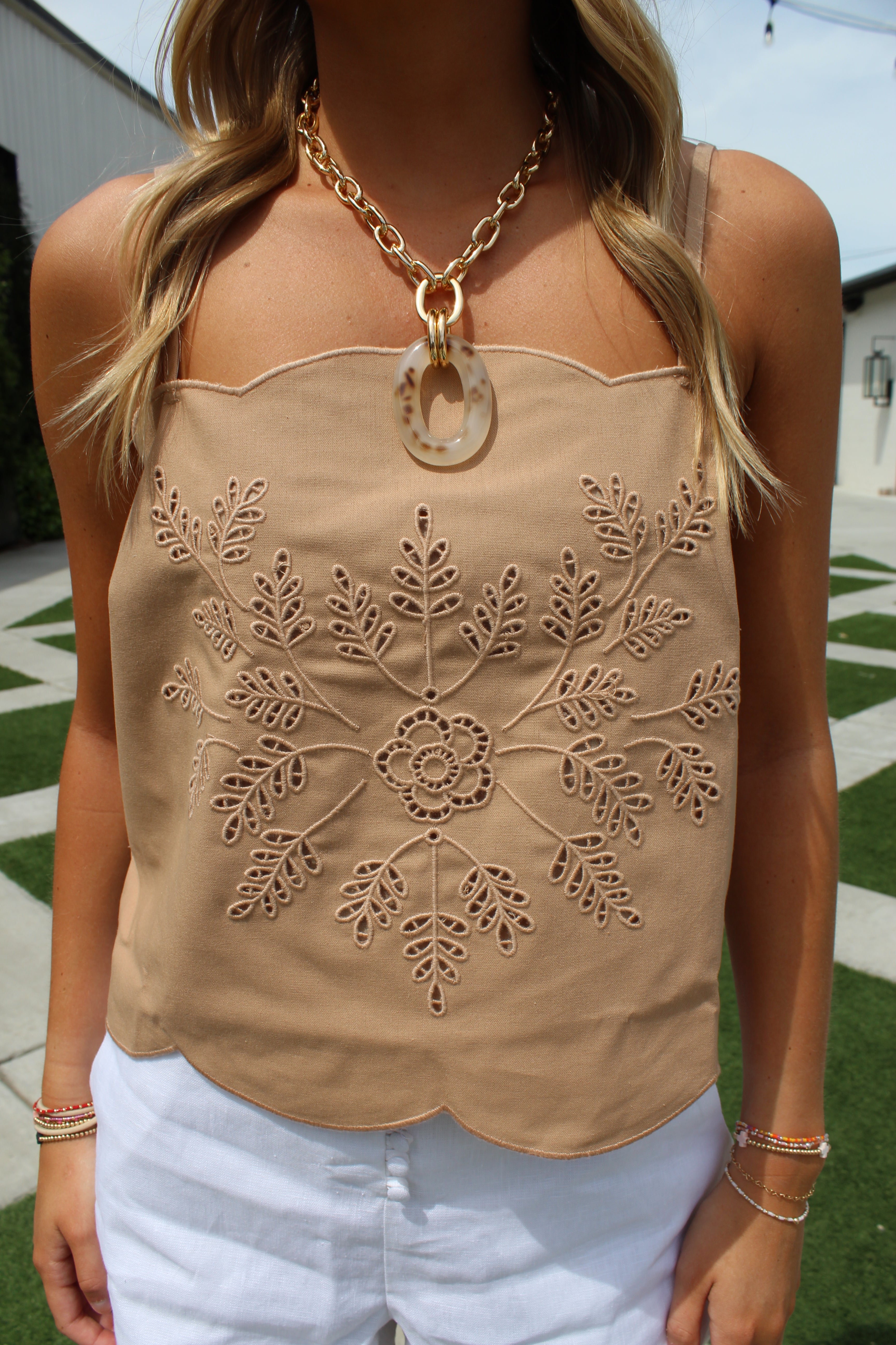 Floral Sand Top